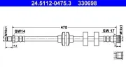 Bremsschlauch Vorderachse ATE 24.5112-0475.3