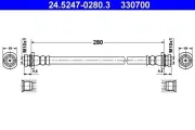 Bremsschlauch ATE 24.5247-0280.3