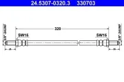 Bremsschlauch ATE 24.5307-0320.3