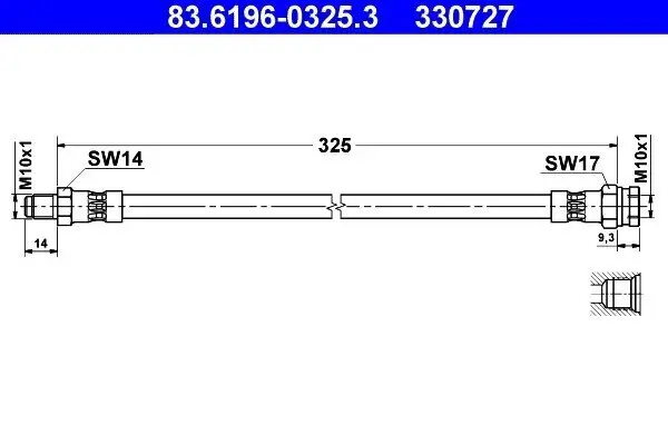 Bremsschlauch ATE 83.6196-0325.3