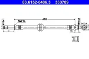 Bremsschlauch ATE 83.6152-0406.3