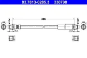 Bremsschlauch Vorderachse ATE 83.7813-0285.3