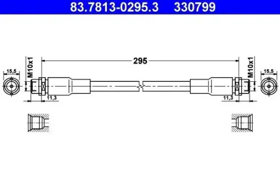 Bremsschlauch ATE 83.7813-0295.3 Bild Bremsschlauch ATE 83.7813-0295.3