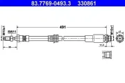 Bremsschlauch ATE 83.7769-0493.3