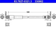 Bremsschlauch ATE 83.7827-0321.3