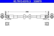 Bremsschlauch Vorderachse ATE 83.7813-0315.3