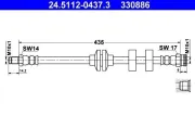 Bremsschlauch ATE 24.5112-0437.3