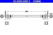 Bremsschlauch ATE 83.6255-0200.3