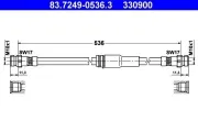 Bremsschlauch ATE 83.7249-0536.3