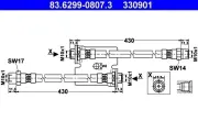 Bremsschlauch Hinterachse ATE 83.6299-0807.3