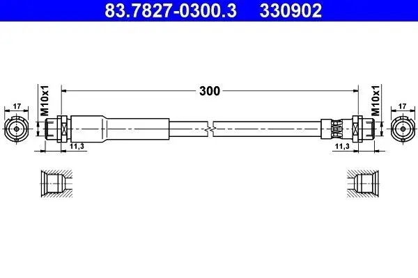 Bremsschlauch ATE 83.7827-0300.3