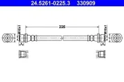 Bremsschlauch ATE 24.5261-0225.3