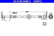 Bremsschlauch ATE 24.5140-0498.3