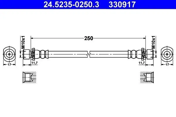 Bremsschlauch ATE 24.5235-0250.3