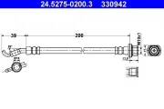 Bremsschlauch Hinterachse ATE 24.5275-0200.3