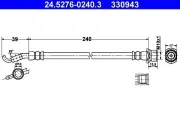 Bremsschlauch Hinterachse ATE 24.5276-0240.3