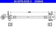 Bremsschlauch ATE 24.5278-0335.3