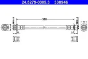 Bremsschlauch ATE 24.5279-0305.3