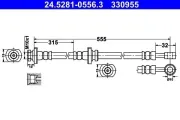 Bremsschlauch ATE 24.5281-0556.3