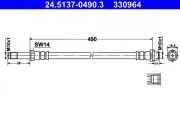 Bremsschlauch ATE 24.5137-0490.3