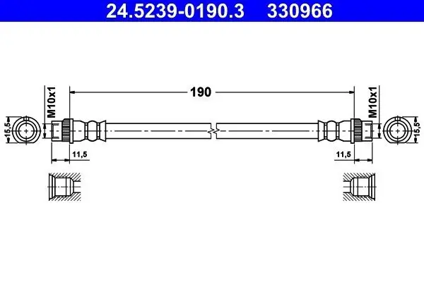 Bremsschlauch ATE 24.5239-0190.3
