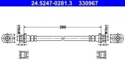 Bremsschlauch ATE 24.5247-0281.3