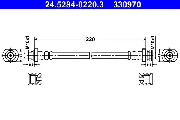 Bremsschlauch ATE 24.5284-0220.3