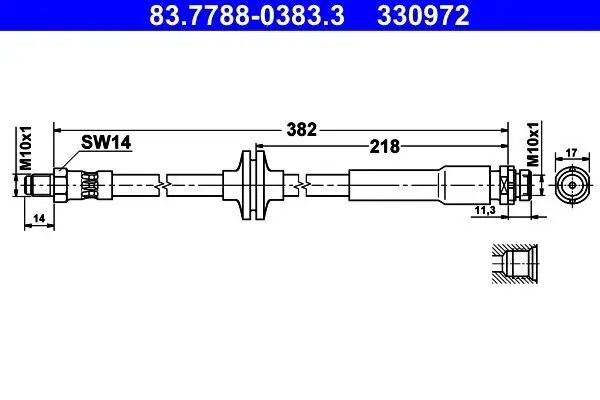 Bremsschlauch ATE 83.7788-0383.3