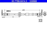 Bremsschlauch ATE 83.7788-0414.3