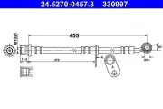 Bremsschlauch Vorderachse links ATE 24.5270-0457.3