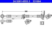 Bremsschlauch Hinterachse rechts ATE 24.5281-0553.3