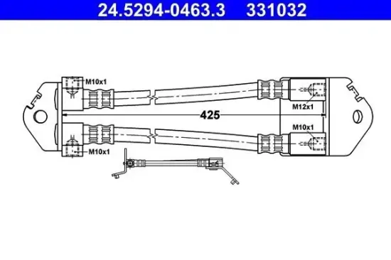 Bremsschlauch ATE 24.5294-0463.3 Bild Bremsschlauch ATE 24.5294-0463.3