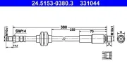 Bremsschlauch ATE 24.5153-0380.3