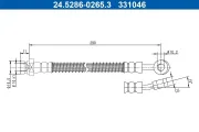 Bremsschlauch ATE 24.5286-0265.3