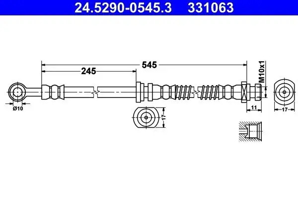 Bremsschlauch ATE 24.5290-0545.3