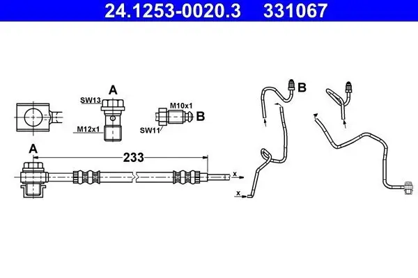 Bremsschlauch ATE 24.1253-0020.3