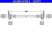 Bremsschlauch Hinterachse links ATE 24.5261-0195.3