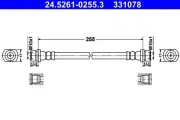 Bremsschlauch Hinterachse rechts ATE 24.5261-0255.3