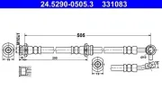 Bremsschlauch Vorderachse links ATE 24.5290-0505.3