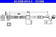 Bremsschlauch ATE 24.5298-0514.3