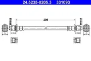 Bremsschlauch ATE 24.5235-0205.3