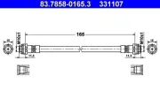 Bremsschlauch ATE 83.7858-0165.3