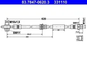 Bremsschlauch ATE 83.7847-0620.3