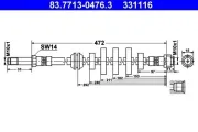 Bremsschlauch ATE 83.7713-0476.3