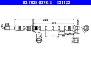 Bremsschlauch ATE 83.7838-0370.3