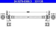 Bremsschlauch ATE 24.5279-0300.3