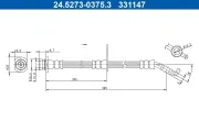 Bremsschlauch Vorderachse ATE 24.5273-0375.3