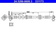 Bremsschlauch ATE 24.5286-0600.3