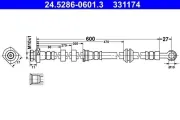 Bremsschlauch ATE 24.5286-0601.3