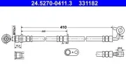 Bremsschlauch Vorderachse rechts ATE 24.5270-0411.3